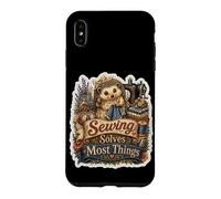 Carcasa para iPhone XS MAX Erizo Costura Aguja Hilo Manualidad Humor