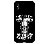 Carcasa para iPhone XS MAX Es Divertido Decir Que guardo el Mal Contenido: Calavera Oscura