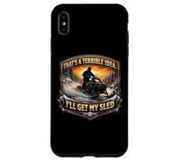 Carcasa para iPhone XS MAX Esa es una Idea Terrible. Obtendré mi Broma sobre Motos de Nieve con Trineo