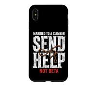 Carcasa para iPhone XS MAX Escalada Casado con Un Escalador Enviar Ayuda No Beta