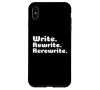 Carcasa para iPhone XS MAX Escribe. Reescribir. Volver a Escribir. Escritura de Novedad Escritores Escritores