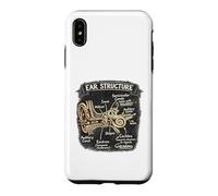 Carcasa para iPhone XS MAX Especialistas en audífonos ENT Doctor Graphic Cóclea Anatomía