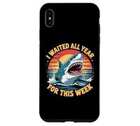 Carcasa para iPhone XS MAX Esperé Todo el año para Esta Semana Amante de los Tiburones Ocean Wildlife