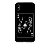 Carcasa para iPhone XS MAX Esqueleto Ace of Spades Juego de Cartas Poker Gambler Gothic