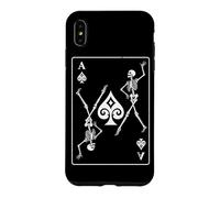 Carcasa para iPhone XS MAX Esqueleto Ace of Spades Juego de Cartas Poker Gambler Gothic