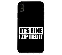 Carcasa para iPhone XS MAX Está Bien, la Cremallera lo até Amante de los Coches Mecánico Garaje Coche Guy