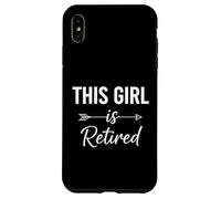 Carcasa para iPhone XS MAX Esta Chica se jubiló Pronto se jubila desordenado moño Pelo para Mujer