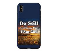 Carcasa para iPhone XS MAX Estar quieto y Saber: Salmos Biblia edificante pacífica Cristiana
