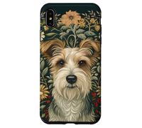 Carcasa para iPhone XS MAX Estilo Jack Russell Terrier William Morris de Pelo Duro