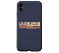 Carcasa para iPhone XS MAX Estilo Vintage de los años 70 de Saratoga Springs New York