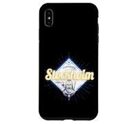 Carcasa para iPhone XS MAX Estocolmo Recuerdo Vintage Retro Vikingo Capital de Suecia