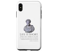 Carcasa para iPhone XS MAX Estoicismo - La Vida es Corta - Marco Aurelio Filosofía estoica