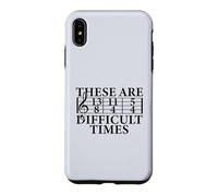 Carcasa para iPhone XS MAX Estos Son Tiempos DIFÍCILES Funny Music Teacher Musician Meme