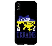 Carcasa para iPhone XS MAX Estoy con Ucrania - Love Stop War - Ucrania Mapa