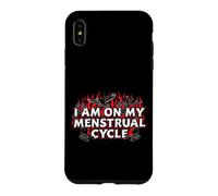 Carcasa para iPhone XS MAX Estoy en mi Ciclo Menstrual Mujeres Divertidas Humor Menstrual