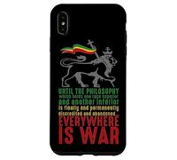 Carcasa para iPhone XS MAX Everywhere IS War Discurso Haile Selassie León Judá Reggae
