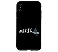 Carcasa para iPhone XS MAX Evolución de la Pesca en Hielo del Pescador de Hielo Que atrapa Peces