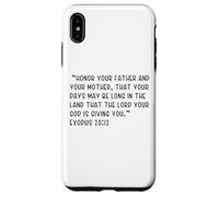 Carcasa para iPhone XS MAX Éxodo 20:12 Honra a tu Padre y a tu Madre, Que tu
