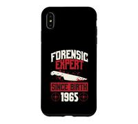Carcasa para iPhone XS MAX Experto forense Desde su Nacimiento 1965 Cumpleaños temático de crímenes Reales