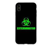 Carcasa para iPhone XS MAX Exterminador Técnico de Control de Plagas Símbolo Cool Biohazard