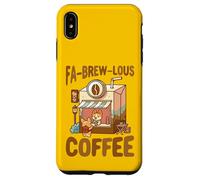 Carcasa para iPhone XS MAX FA-Brew-Lous Corgi Juego de Palabras de café Barista Amante de los Perros