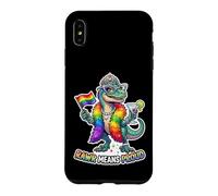 Carcasa para iPhone XS MAX Fabuloso Rainbow Pride-o-Saurus Rex