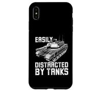 Carcasa para iPhone XS MAX Fácilmente distraído por los Tanques, el Tanque de Batalla M1 Abrams Divertido