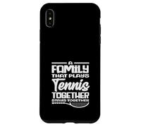 Carcasa para iPhone XS MAX Familia Que Juega Tenis Juntos Jugador de Tenis