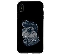Carcasa para iPhone XS MAX Fantásticos Tonos de Estilo Rock Roll Retro Tipo Dinosaurio T-Rex
