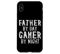 Carcasa para iPhone XS MAX Father by Day Gamer by Night Geek Nerd Gaming Dad Gamers