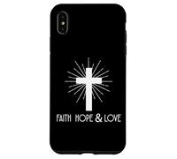 Carcasa para iPhone XS MAX Fe Esperanza y Amor - Jesús Cruz Cristiana