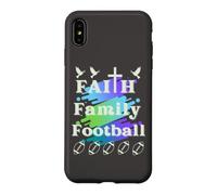 Carcasa para iPhone XS MAX Fe, Familia, Fútbol, Diversión de otoño Ropa de Mujer Cristiana