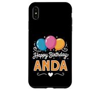 Carcasa para iPhone XS MAX Feliz cumpleaños Anda