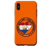 Carcasa para iPhone XS MAX Feliz Día del Rey Holandés Fiyne Koningsdag Bandera de los Países Bajos