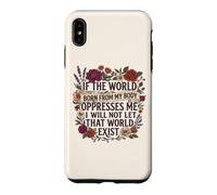 Carcasa para iPhone XS MAX Feminist Womens Rights The World Born from My Body Oppresses
