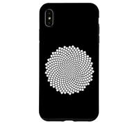 Carcasa para iPhone XS MAX Fibonacci Girasol Semilla Espiral Sagrada Naturaleza Geometría Arte