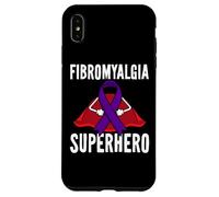Carcasa para iPhone XS MAX Fibromialgia Superhero Warrior Fighter Purple Ribbon