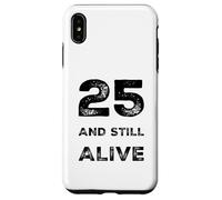Carcasa para iPhone XS MAX Fiesta de cumpleaños Divertida número 25 años de Edad Nacido Bday Humor
