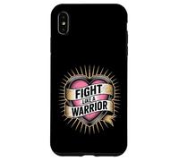 Carcasa para iPhone XS MAX Fight Like a Warrior Strong Heart - Cita Motivacional
