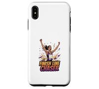 Carcasa para iPhone XS MAX Finish Line Chaser Running Motivación Atleta Diseño