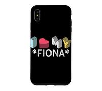 Carcasa para iPhone XS MAX Fiona Nombre de Perro Personalizado Fiona Pet Lover