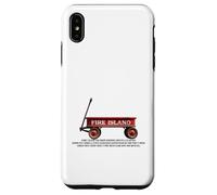 Carcasa para iPhone XS MAX Fire Island Retro Rojo vagón Playa Verano Vacaciones Amigo