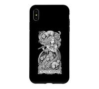 Carcasa para iPhone XS MAX Flauta Susurrador Gatos Flautista Flautista Amante Gato Chica Música