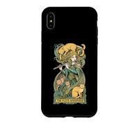 Carcasa para iPhone XS MAX Flauta Susurrador Gatos Flautista Flautista Amante Gato Chica Música