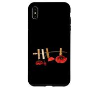 Carcasa para iPhone XS MAX Flores de Amapola roja en una Correa
