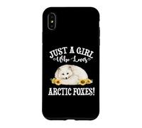 Carcasa para iPhone XS MAX Flowers Womens Kids Just A Girl Who Loves Arctic Foxes Lover