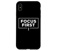Carcasa para iPhone XS MAX Focus First Deep Work Productividad Mentalidad Diseño