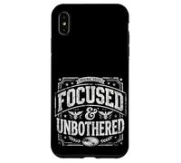 Carcasa para iPhone XS MAX Focused and Unbothered Vintage Motivational Mindset