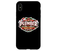 Carcasa para iPhone XS MAX Fontanero Feliz Navidad Servicio Reparación Holiday Cheer On Call