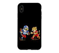 Carcasa para iPhone XS MAX Football Eagle vs Cheetah Mascot Sports Graphic